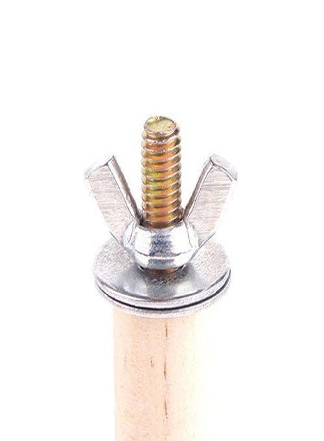 Western Era Natural Wooden Perch, Stand, Bird Toy, Cage Accessories, Safe, for Budgies, Cockatiels, Lovebirds, Finches, Conure & Small Birds (4 Inches) - Image 3